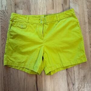 Ann Taylor Loft Lime Green Original Shorts, size 14